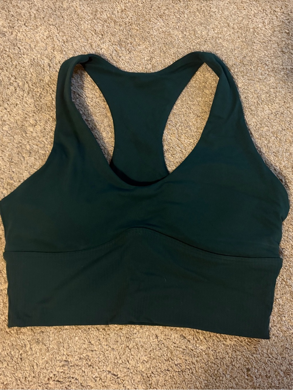 Cloud II Combo longline sports bra in color Forest
